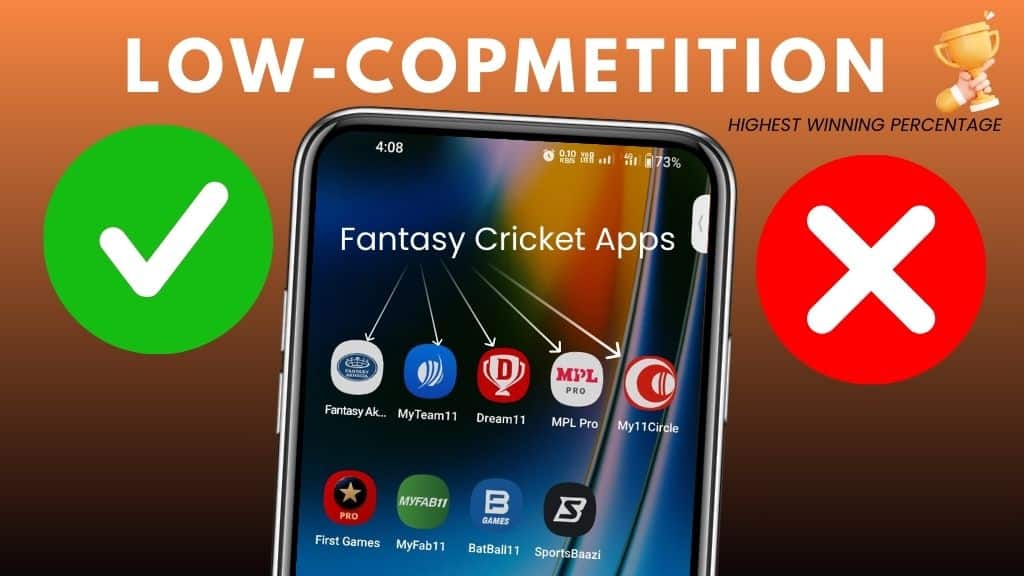 Low-Competition Fantasy Cricket Apps.
