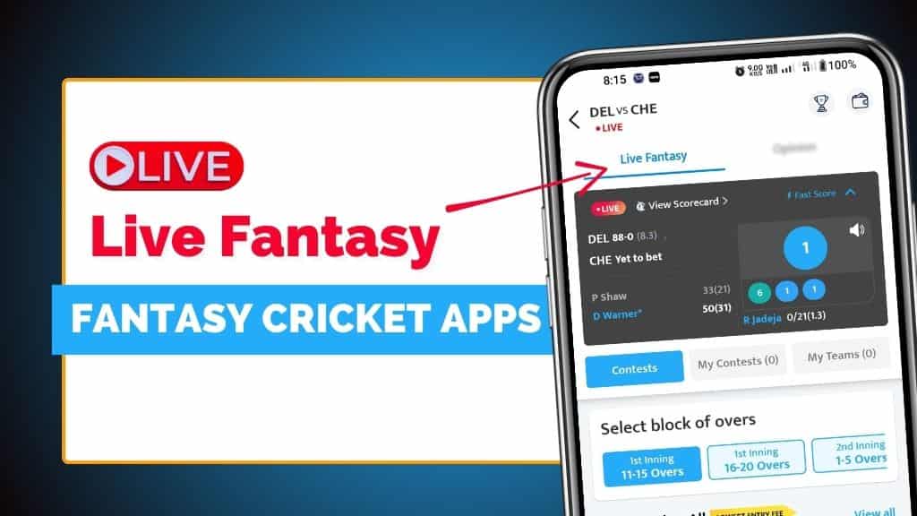 Top Live Fantasy Cricket Apps.