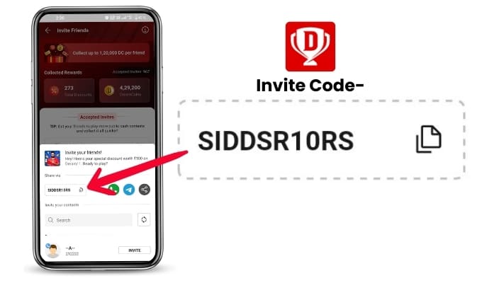 Dream11 invite code.