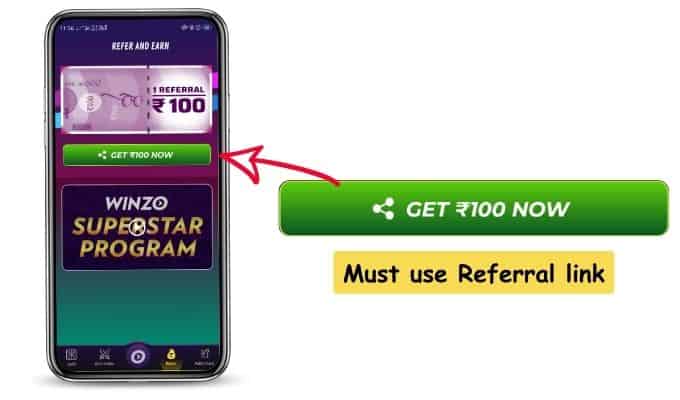 Winzo referral link.