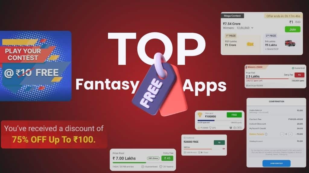 Free Entry Fantasy Cricket Apps in India.