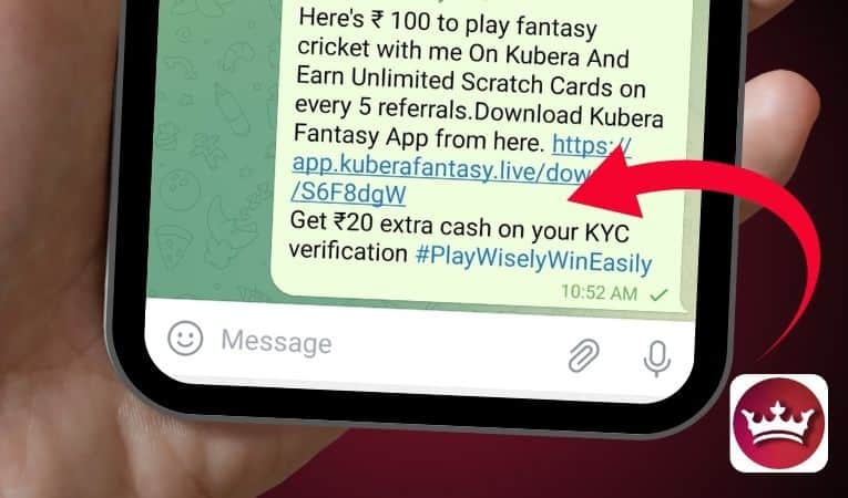 Kubera Fantasy sign-up rewards include Rs 25 (after KYC Verification).