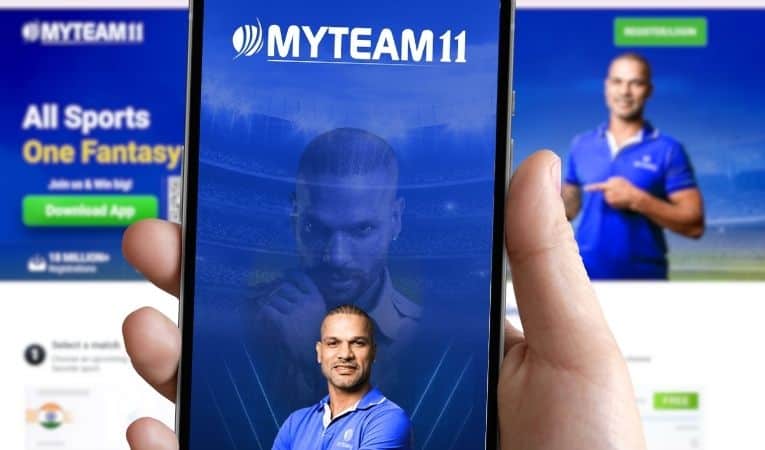 MyTeam11 Fantasy Cricket App.